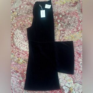 Frame Le Palazzo Crop Velveteen High-Rise Pant Sz 33